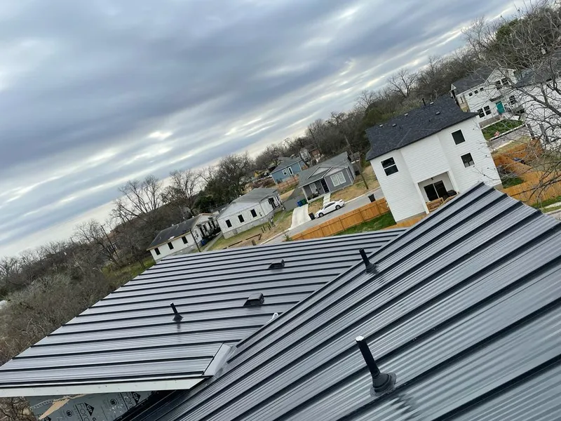 Standing seam metal roof panels with vents for Skylight Repair in Closter